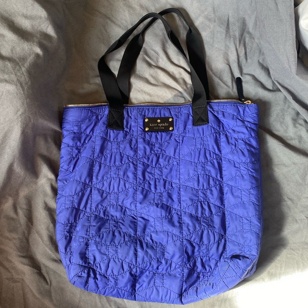 Kate Spade purple/blue quilted bag